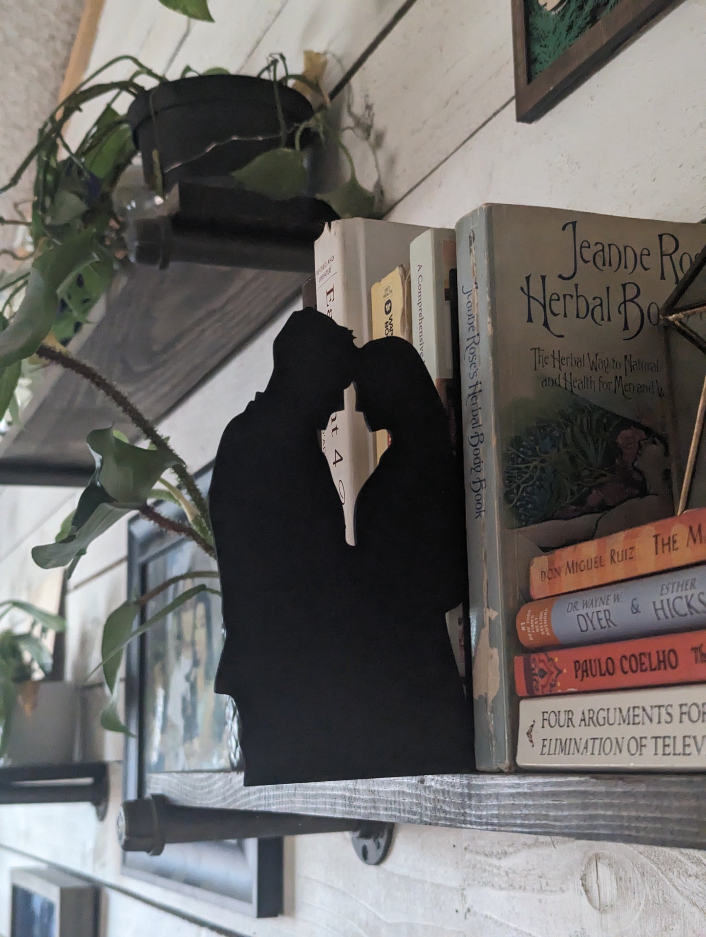 Star Crossed Lovers Wood Shelf Insert Silhouette | Romance Shelf Silhouette | Bookshelf Sign | Bookish | Gift for Book Lover | Book Divider