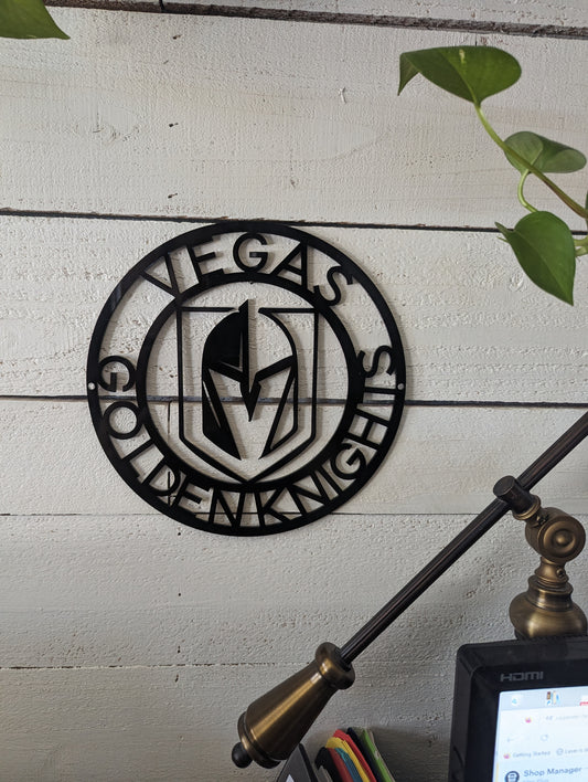 VGK Round NHL Vegas Golden Knights Sign