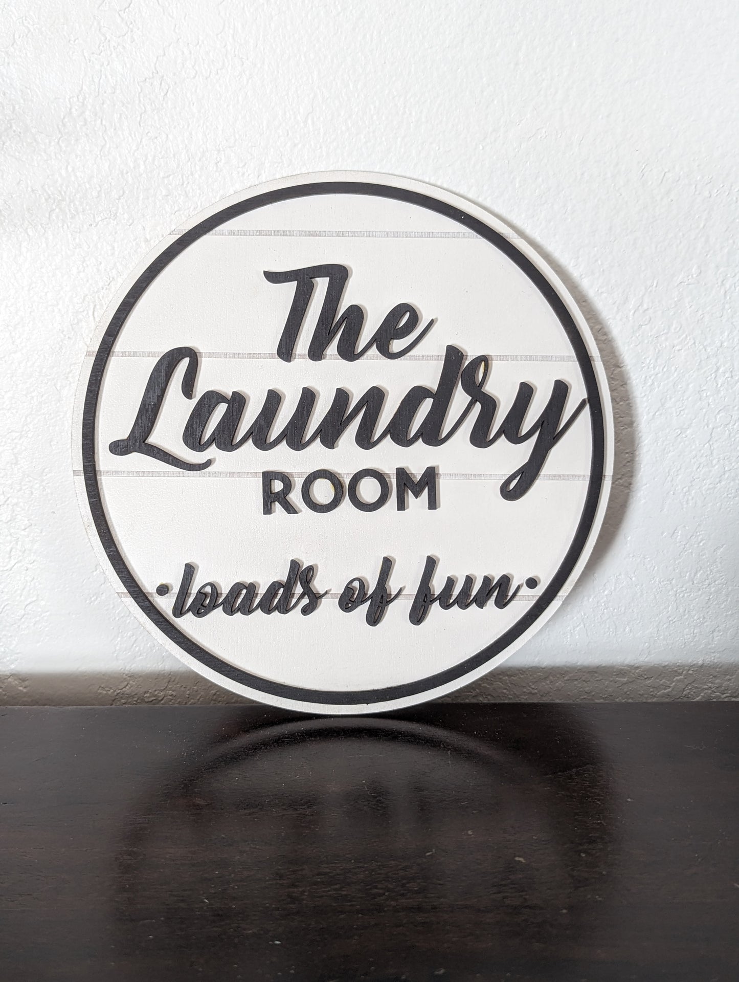 The Laundry Room - Loads of Fun Faux Shiplap Sign