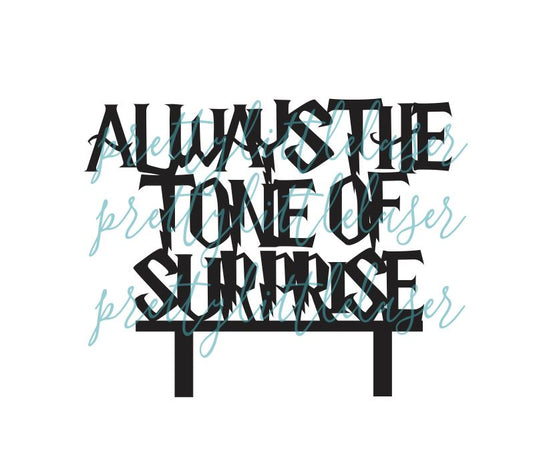 Always The Tone of Surprise | Wedding Cake Topper | Unique Potter Cake Topper | HP Cake Topper | Inspired