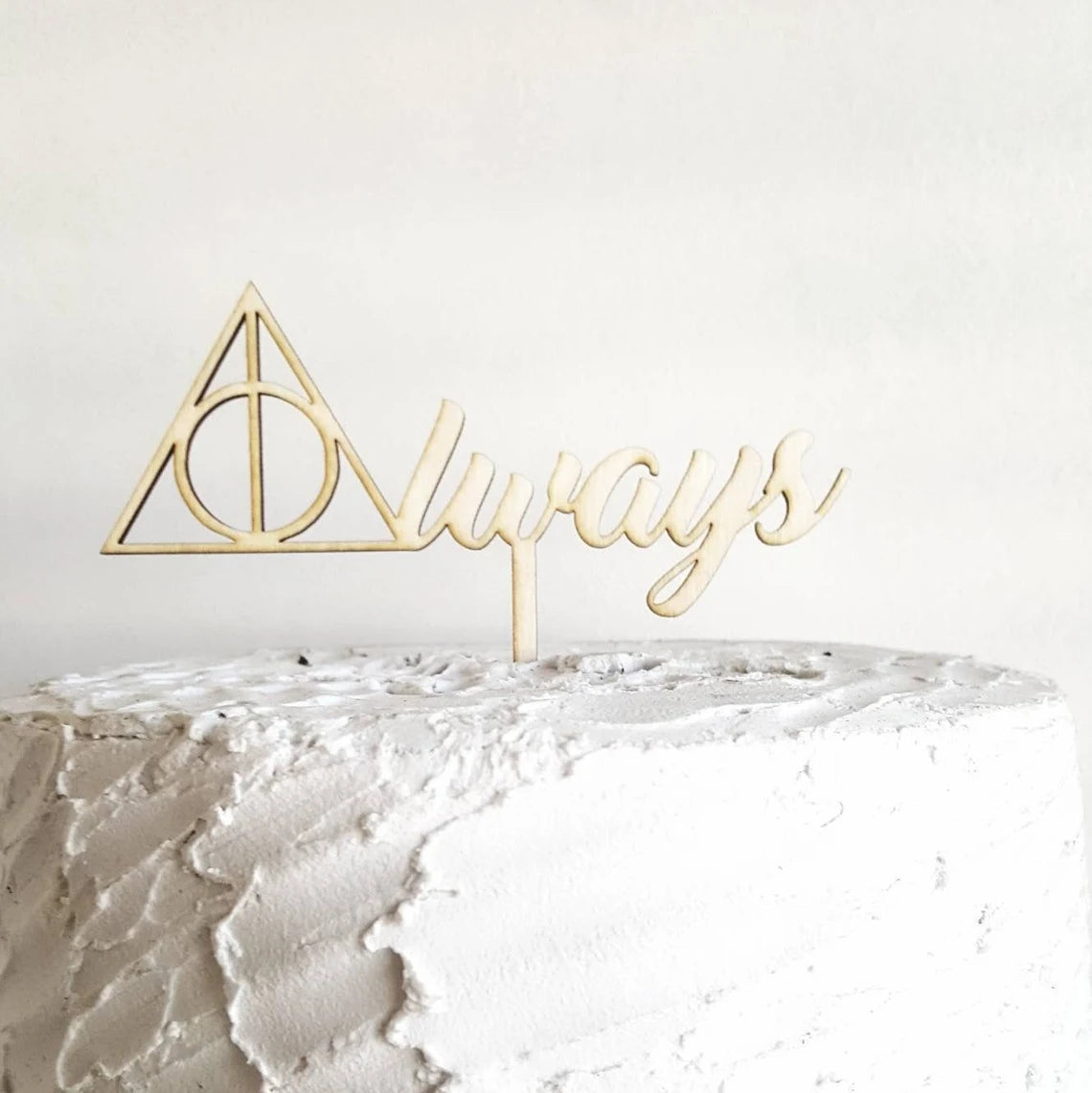 Custom Inspired Always Love Wedding or Anniversary Laser Cut Natural Wood Cake Topper Decoration