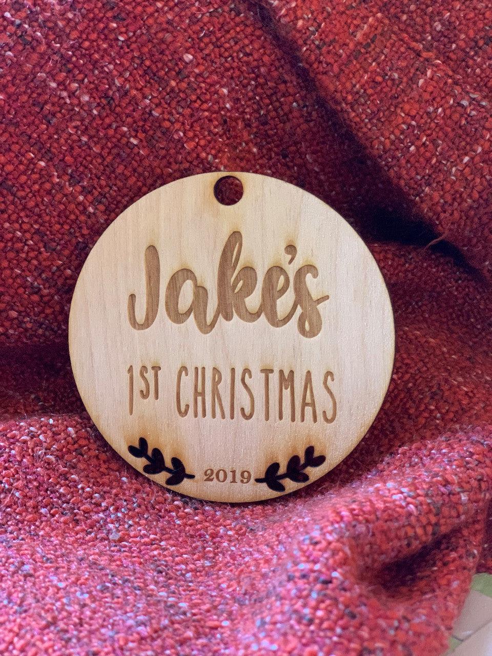 Personalized Baby's First Christmas with Custom Year Ornament Gift Keepsake