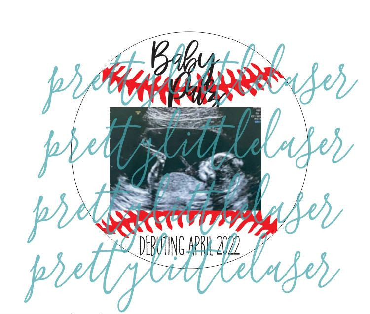 PERSONALIZED Baseball Debut Baby Announcement