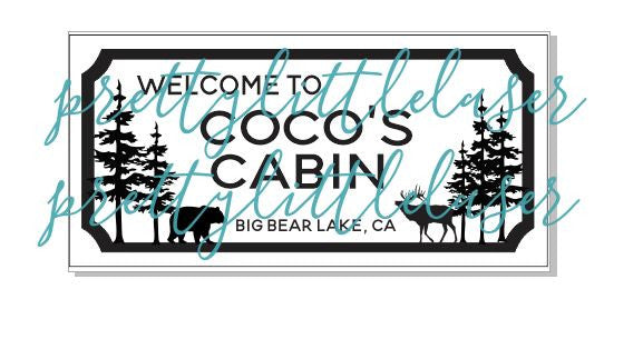 Cabin Sign | Lodging Sign | Family Cabin Sign | Great Outdoors Wooden Sign | Welcome Cabin Home Decor | Wall Decor Hanging Sign