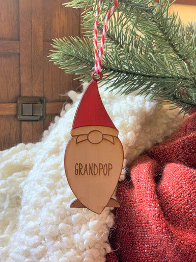 Personalized GRANDPOP Gnome Ornament for HIM