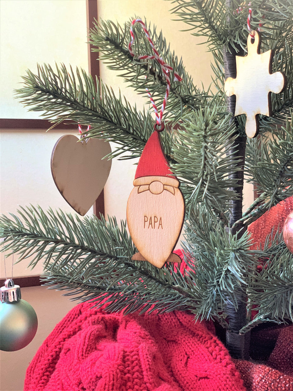 Personalized PAPA Gnome Christmas Ornament For HIM