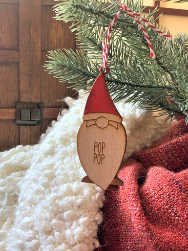 Personalized POP-POP Gnome Christmas Ornament For HIM
