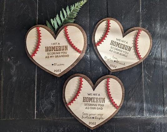 I Hit a Homerun Scoring You As My Dad | Fathers Day Home Run Gift | We Hit a Homerun | Dad | Grandpa | PopPop | Papa | Father's Day Gift