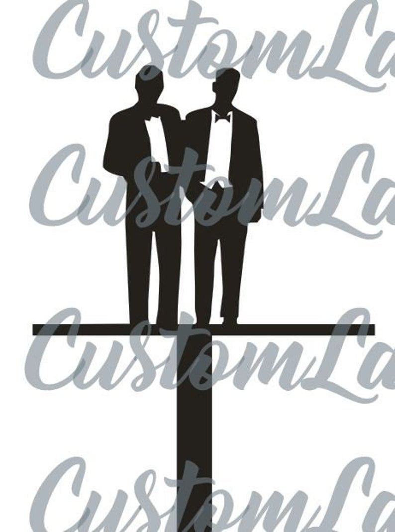 Custom Mr and Mr Love Always Wedding Natural Wood Cake Topper