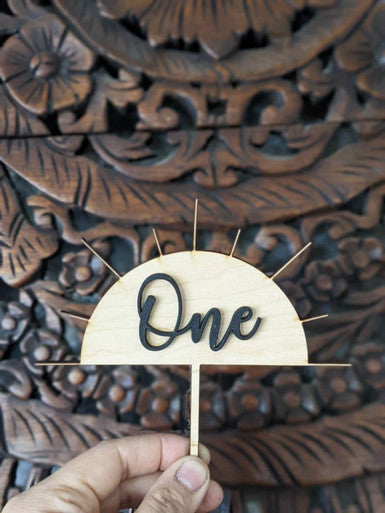 Custom Age Sunshine Topper | You Are My Sunshine Boho Cake Topper | Boho Sun Cake | Boho Half Sun Birthday | Boho Cake Topper
