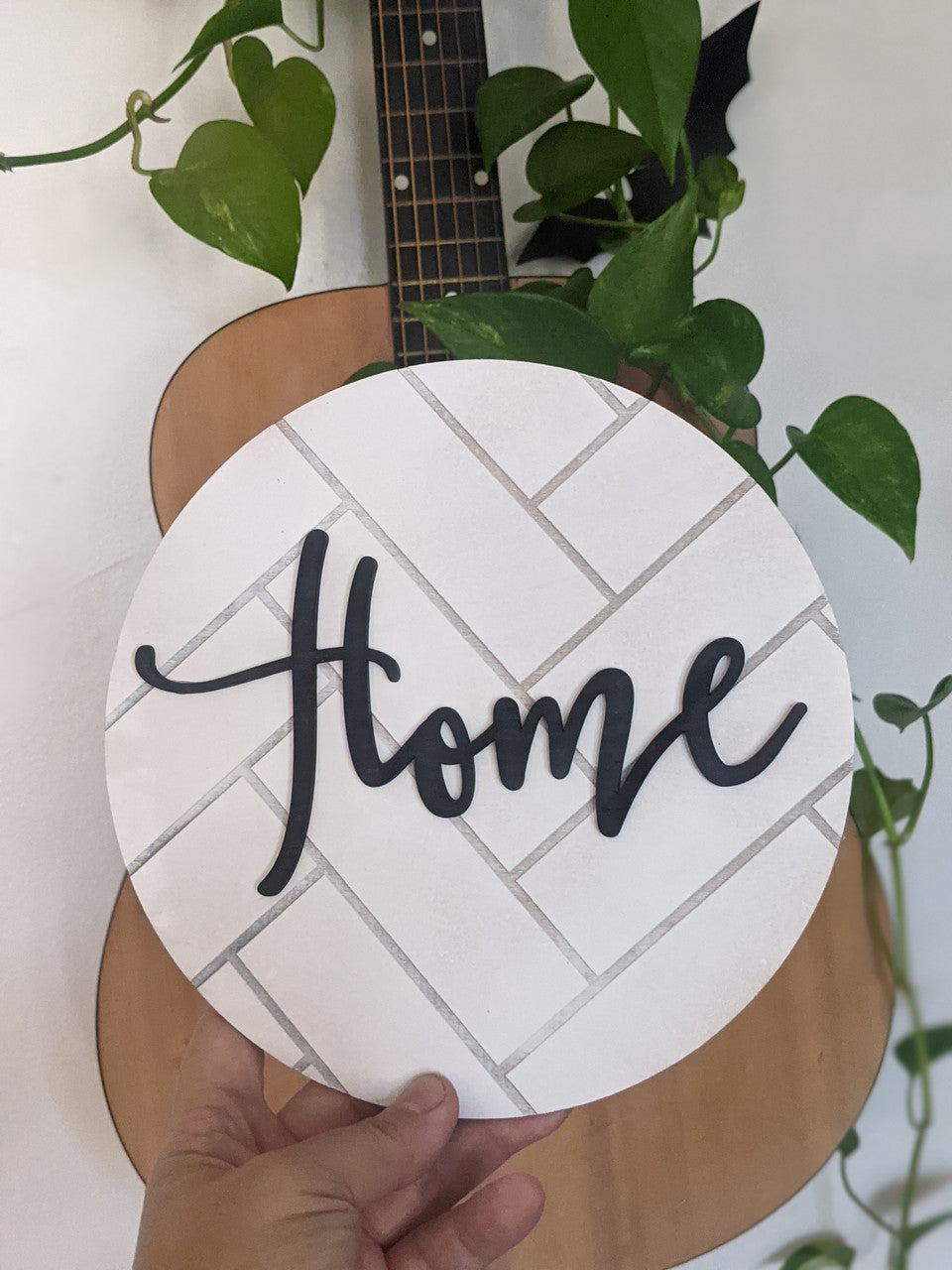 Home Faux Herringbone Farmhouse Sign