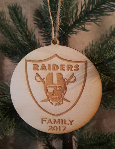 Raiders Christmas Ornament Keepsake