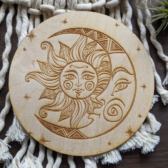 Sun and Moon Faces DIY Crafts Kids Activities Wood Coloring Book Quarantine Craft