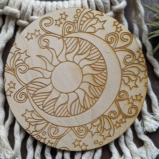 The Sun and the Moon DIY Crafts Kids Activities Wood Coloring Book Quarantine Craft