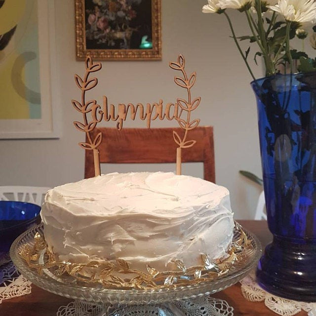 Personalized Name Birthday or Baby Shower or Happy Birthday Cake Topper