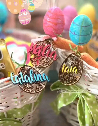 Custom Egg Tag | Personalized Easter Easter Basket Tags | Custom Name Easter Egg Basket Tags | Easter Basket Tag