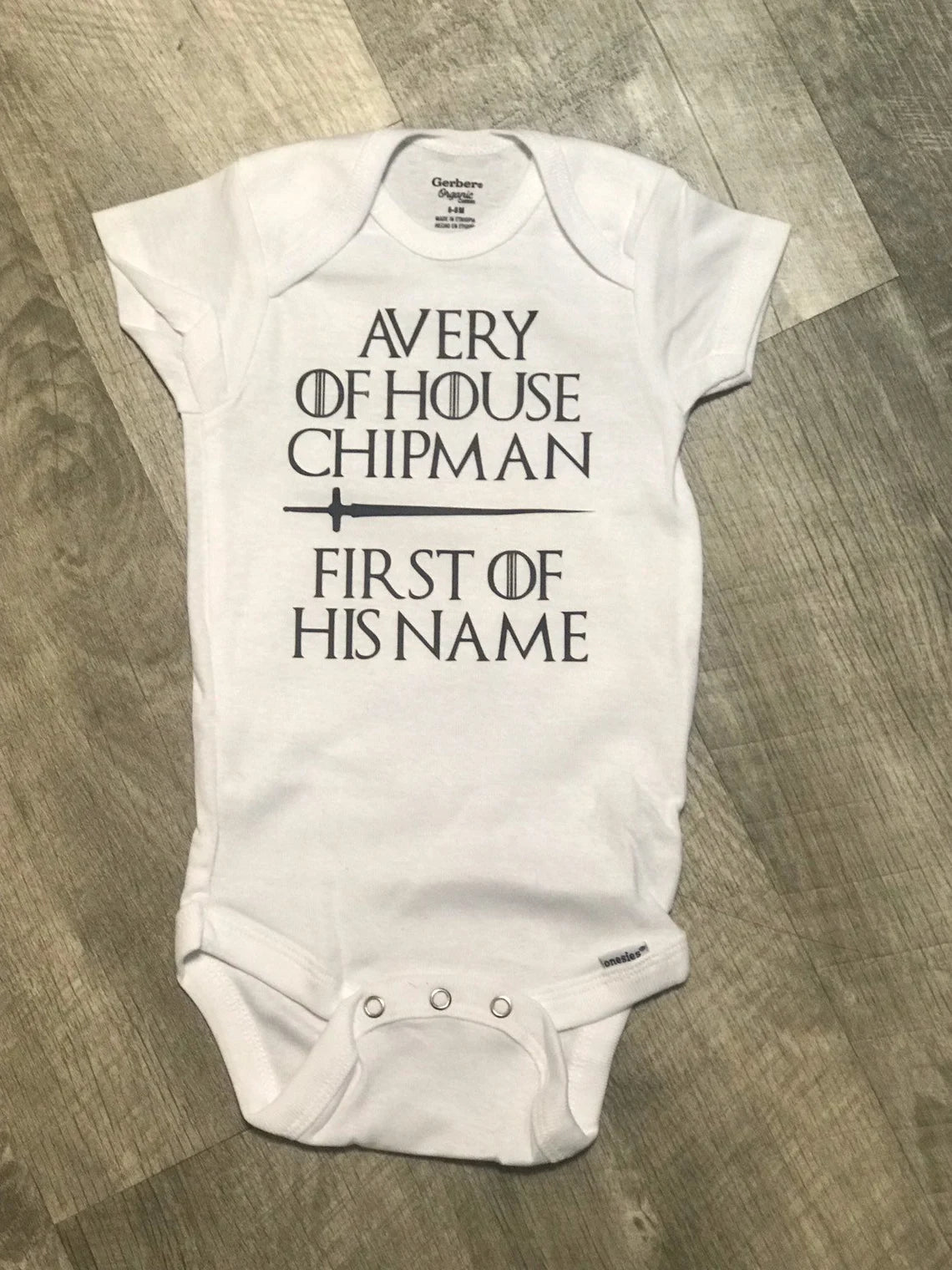 Baby Onesie Bodysuit Baby gift Baby shower Infant Baby Clothing Game of Thrones First of his Name House of GOT Coming Home Outfit
