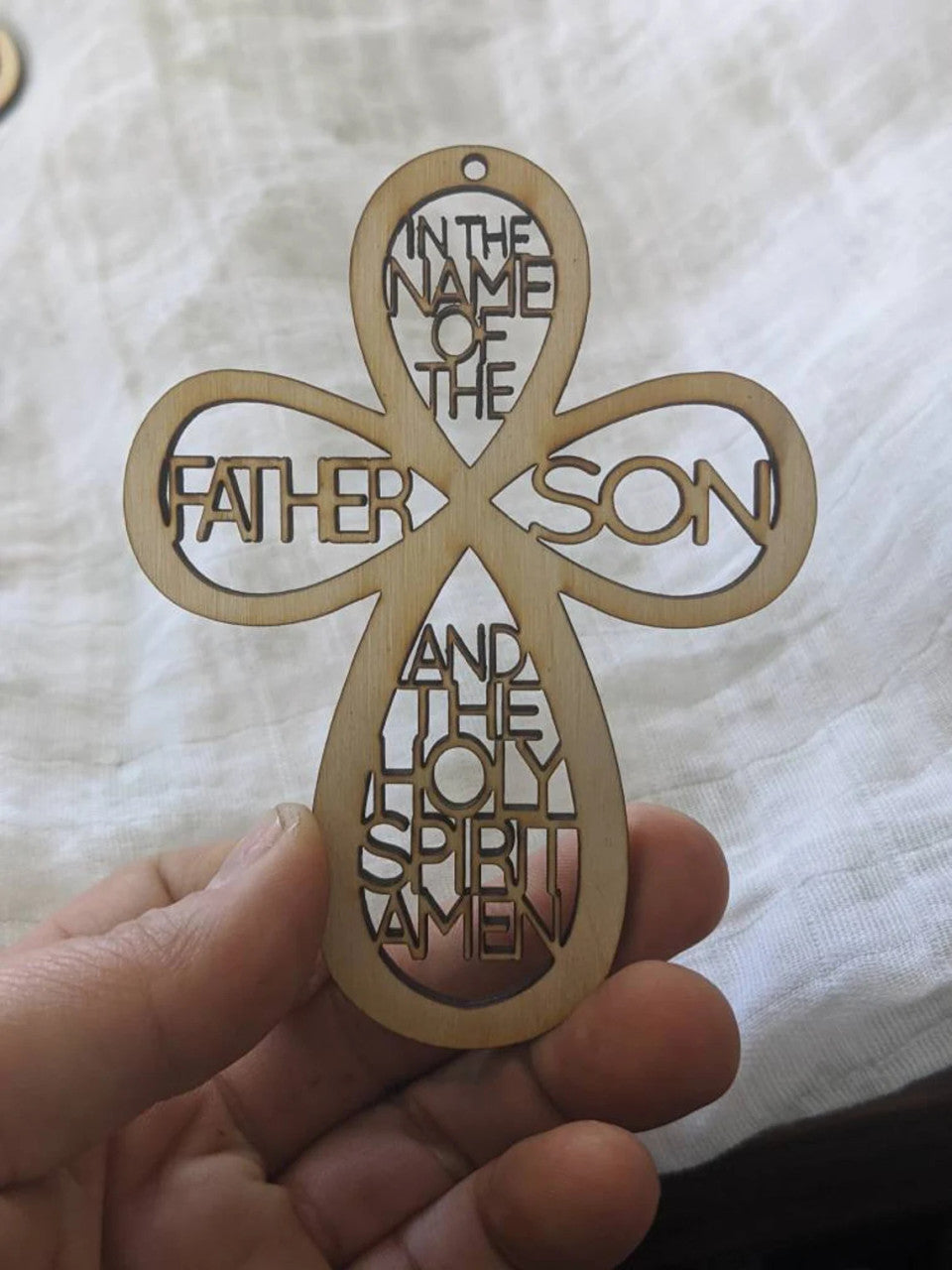 DIY Do It Yourself Prayer Cross Keychain Baptism Christening Favors Prayer Gift Keepsake In The Name of the Father Set of 12