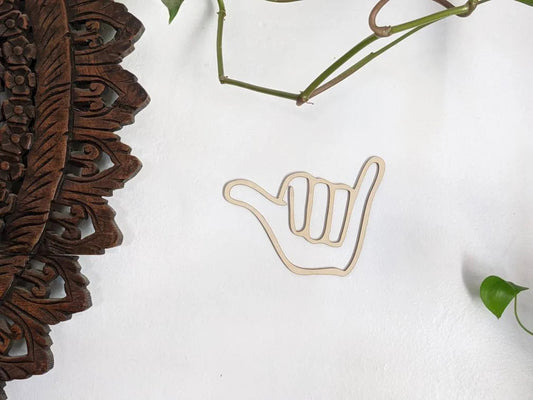 Shaka Sign Language Sign | Bedroom or Nursery Room Decor | Home Decor | Hang Loose Take it Easy Sign | Modern ASL Sign Language Sign |