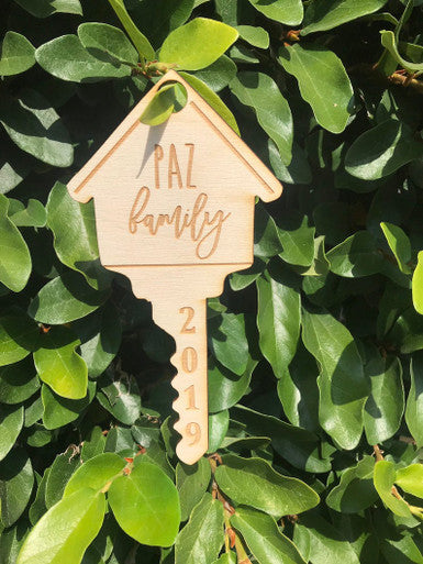 Personalized First Home Key Christmas Ornament Keepsake House Warming Gift